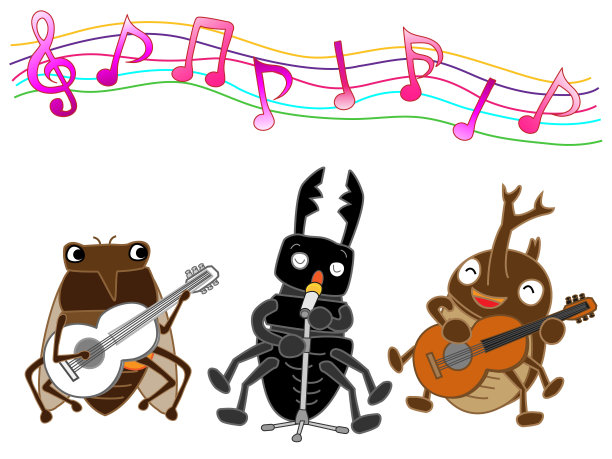音乐的昆虫图片下载