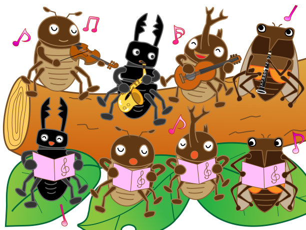 音乐的昆虫图片下载