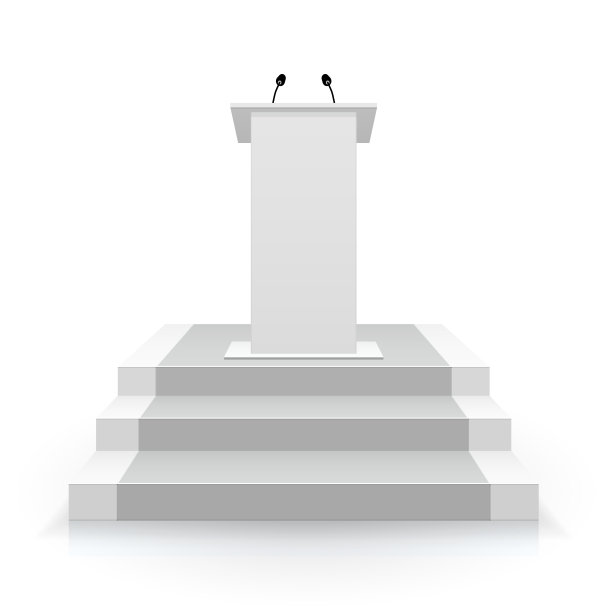 站在楼梯上。讲台上表演。图片下载