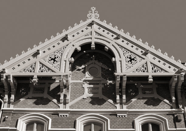 雕刻的木头房子图片下载