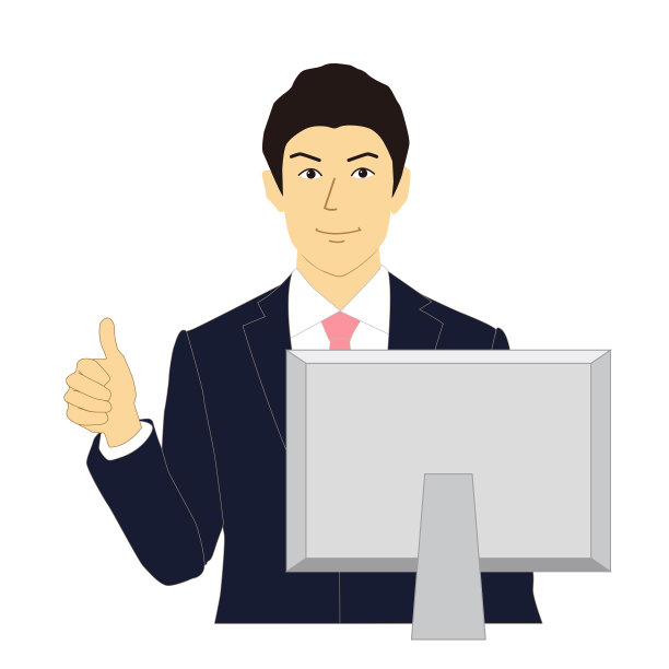 一个年轻商人的手势。图片下载