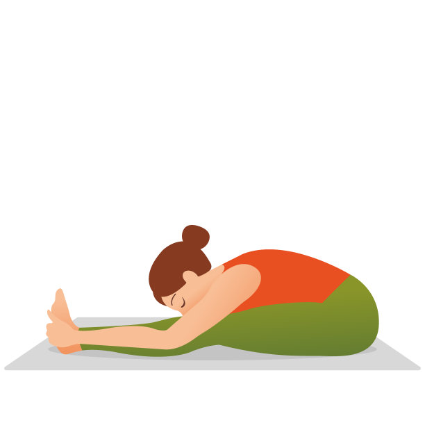 年轻漂亮的女人在做瑜伽伸展运动图片下载