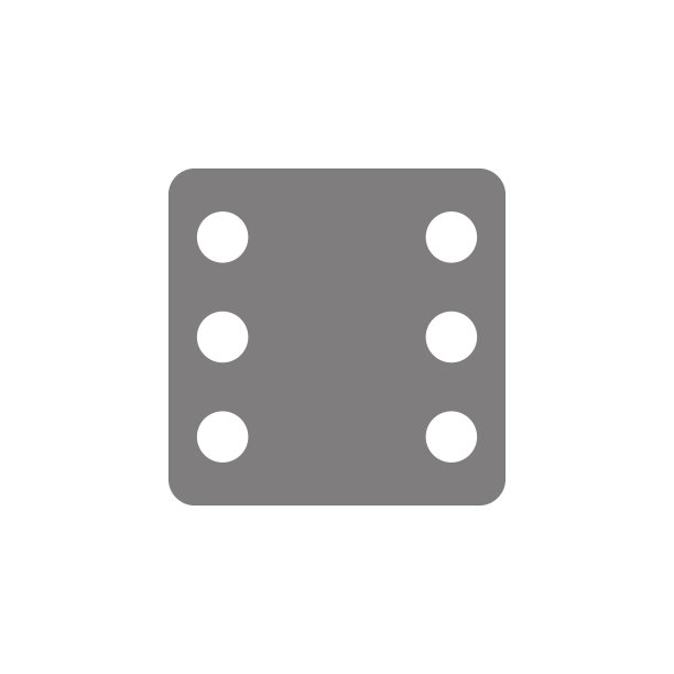 骰子图标简单的网页黑色图标，可以作为网页元素的图标图片下载