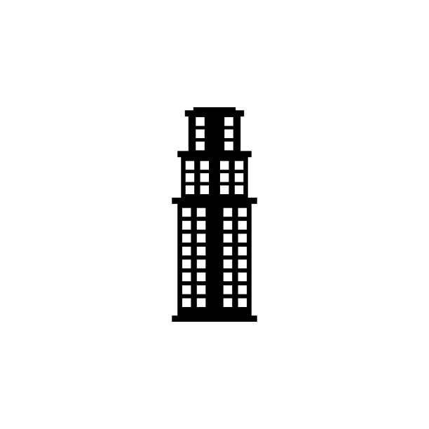 摩天大楼图标：用于移动概念和Web应用程序的旅行图标元素图片下载