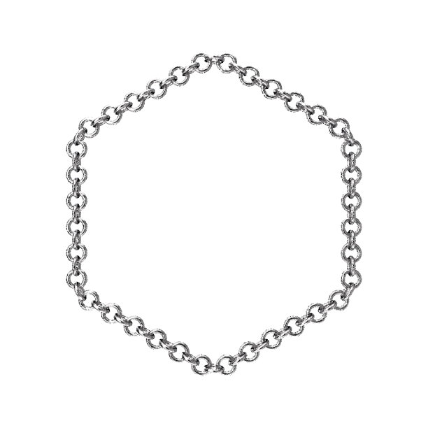 六角链架。孤立在白色背景上。矢量插图。图片下载