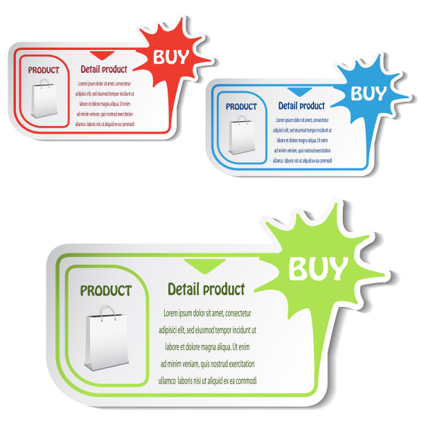 向量出售横幅。销售定价。特价标签。模板的设计。购买按钮图片下载