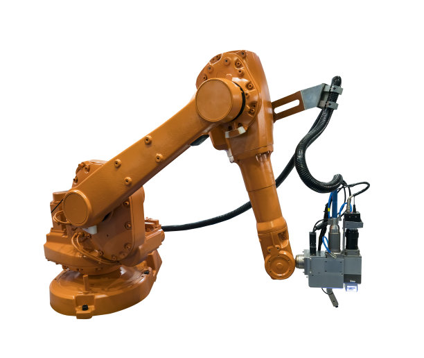 机械臂孤立在白色背景上图片下载