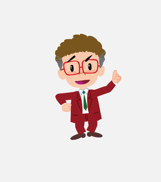 戴眼镜的商人说话非常坚定和乐观。图片下载