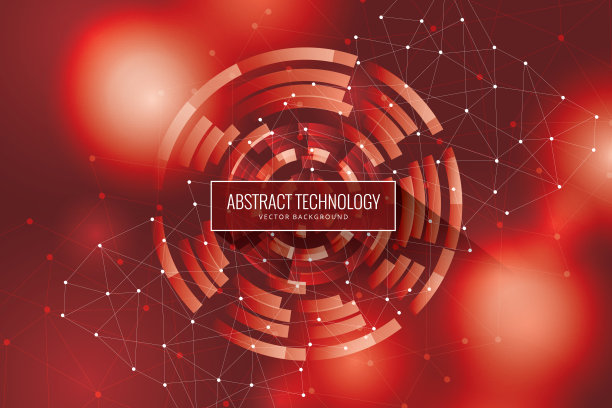 多边形几何网络连接的概念背景图片下载