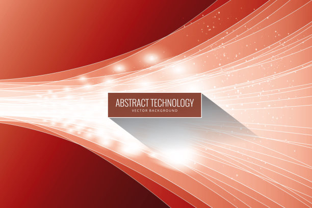 红色背景下的高科技数字通信概念图片下载