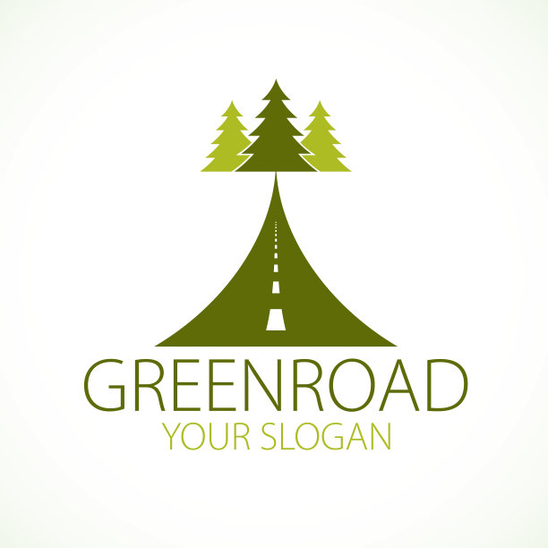 乡村公路矢量公路完美设计插图。以自然之道、树木与森林露营与旅游为旅游主题。可以用作路牌或广告牌。图片下载