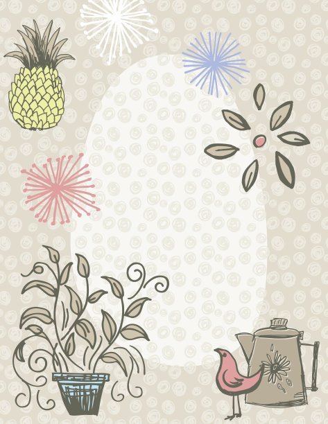 复古厨房小工具背景图片下载