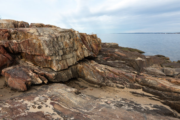 海滩崎岖的海岸图片下载