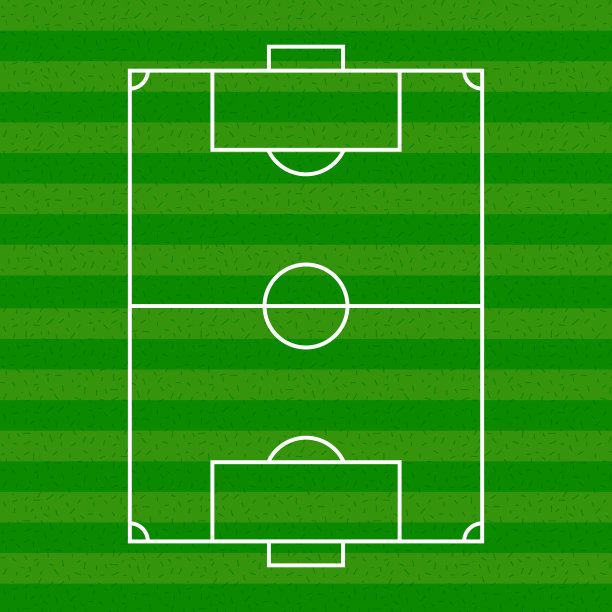 足球场矢量顶视图插图图片下载