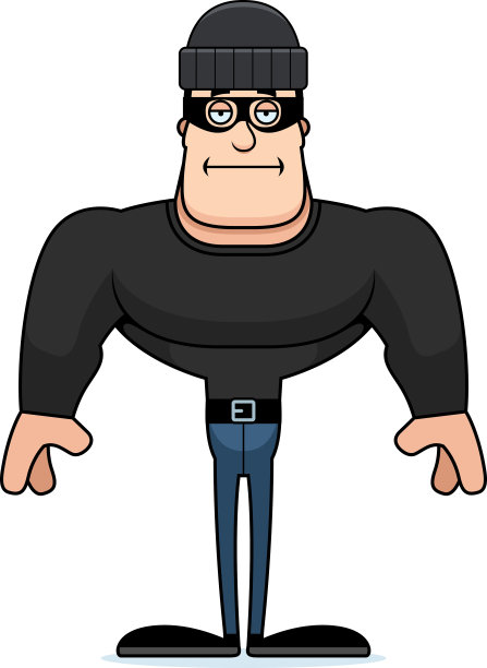 卡通无聊的小偷图片下载