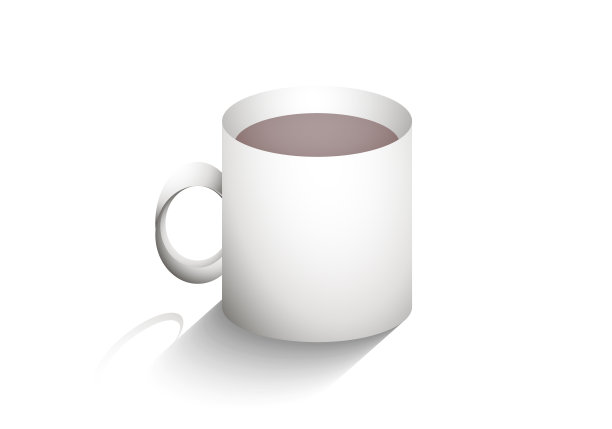 一杯带阴影的咖啡图片下载