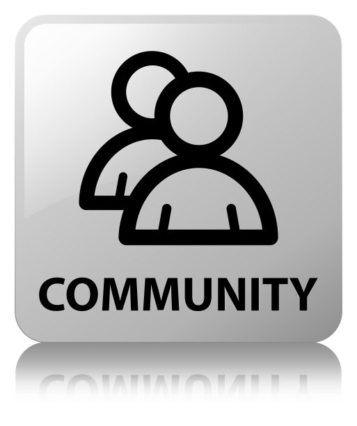 社区(群组图标)白色方框按钮图片下载