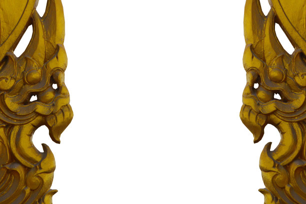 泰国艺术风格的白色背景图片下载