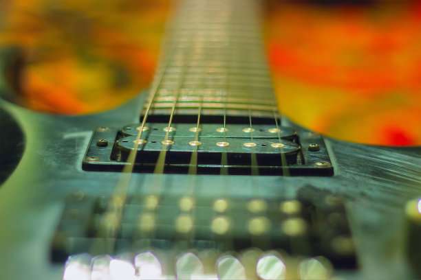 生锈的吉他，单线圈拾音器图片下载