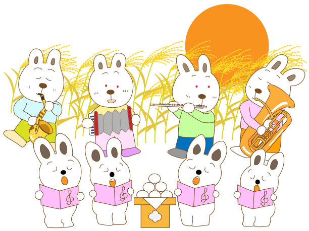 秋天的音乐动物图片下载