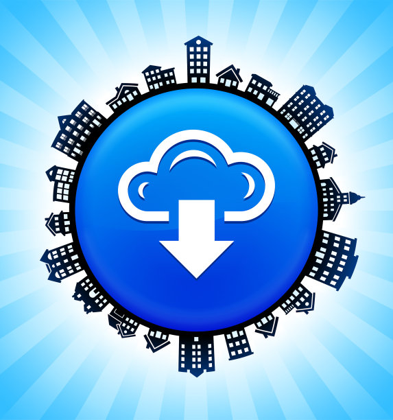 下载云在农村城市景观天际线背景图片下载