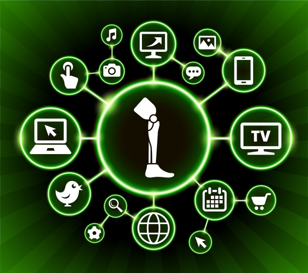 腿部移植互联网通讯技术暗按钮背景图片下载