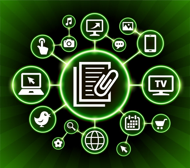 穿着裙子的女人互联网通讯技术暗按钮背景图片下载