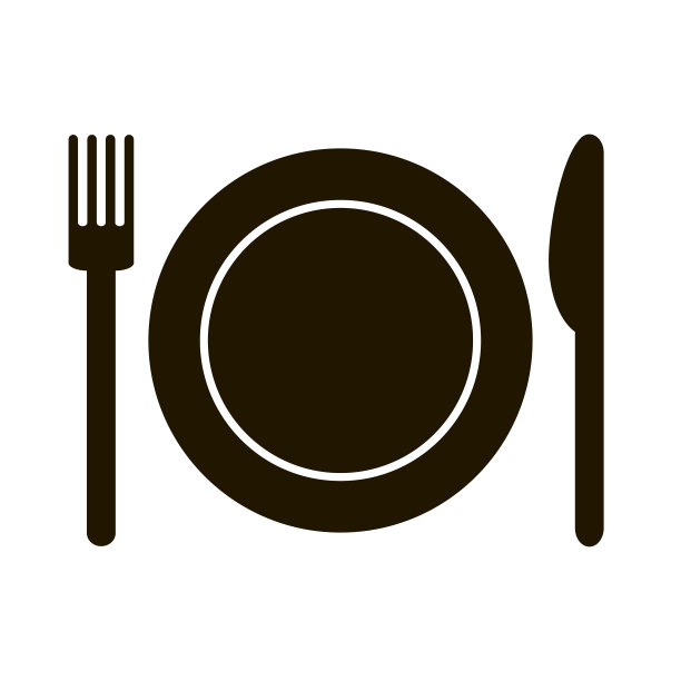 餐叉和刀的图标图片下载