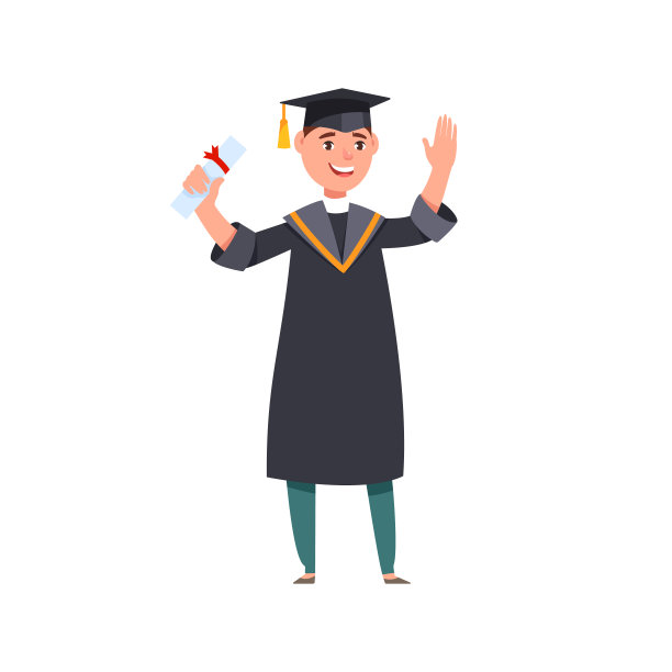 毕业典礼上，祝毕业生们拿着毕业证书快乐图片下载