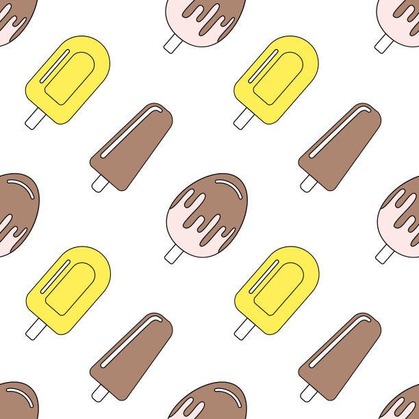 无缝图案与冰淇淋图片下载