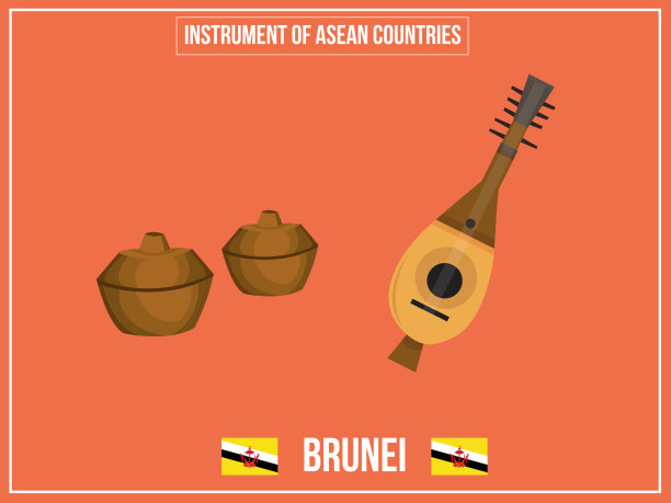 文莱国家文书的载体插图图片下载