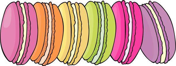 蛋白杏仁饼干饼干。甜和美味的矢量模板烹饪和餐厅菜单。图片下载