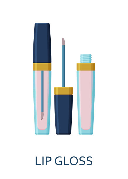 唇彩。化妆品图标集合图片下载