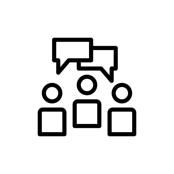 团队合作图标矢量图图片下载