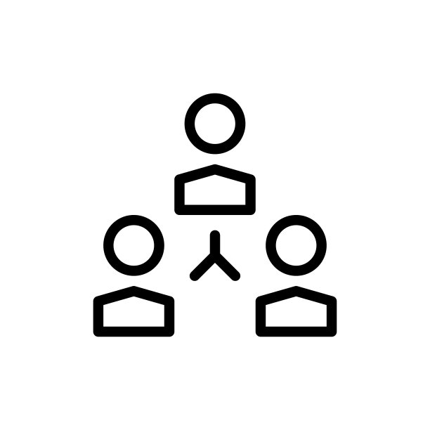 团队合作图标矢量图图片下载
