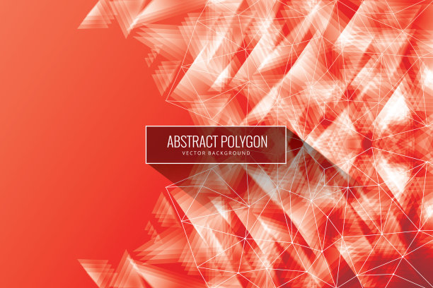 抽象多边形空间背景与连接的点和线图片下载