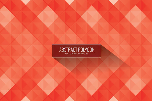 多边形抽象红色背景图片下载