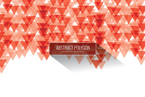 抽象红色三角形现代背景图片下载