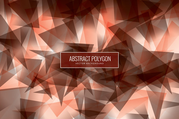 抽象多边形红色背景图片下载