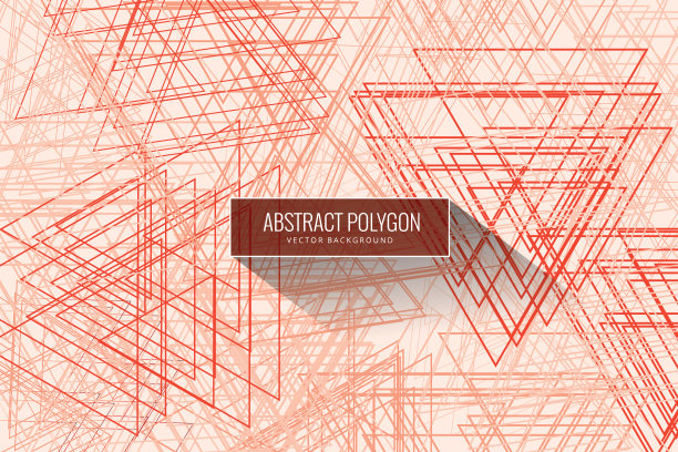 抽象的线框多边形元素图片下载