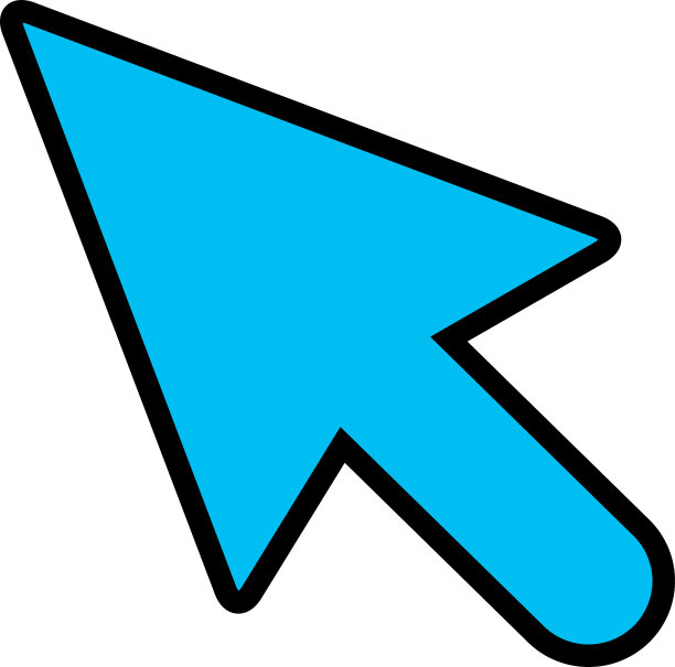 粗线光标箭头图标图片下载