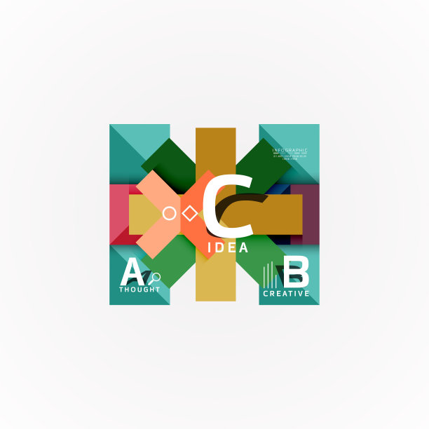 矢量信息图选项横幅，纸张样式设计图片下载