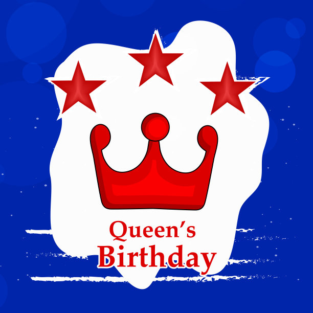 女王生日的背景插图图片下载