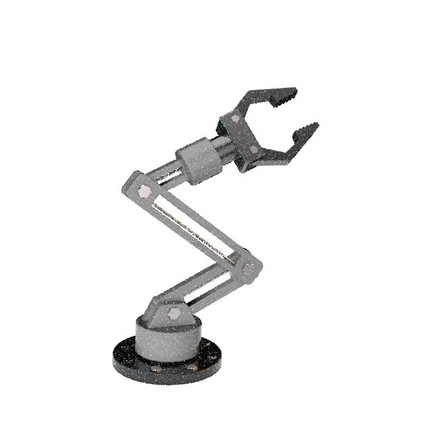 机械手臂。孤立在白色背景上。矢量插图。图片下载