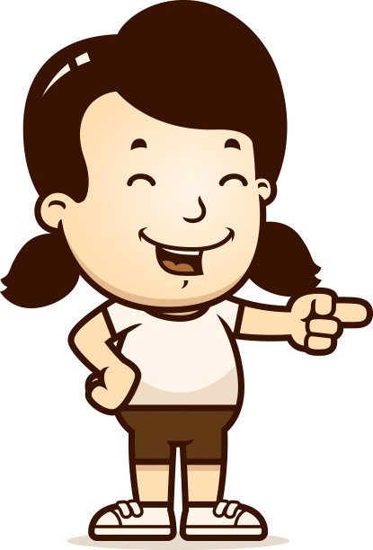 卡通女孩笑图片下载