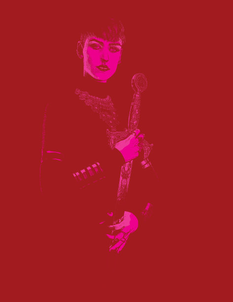 强大，独立的女性与剑图片下载