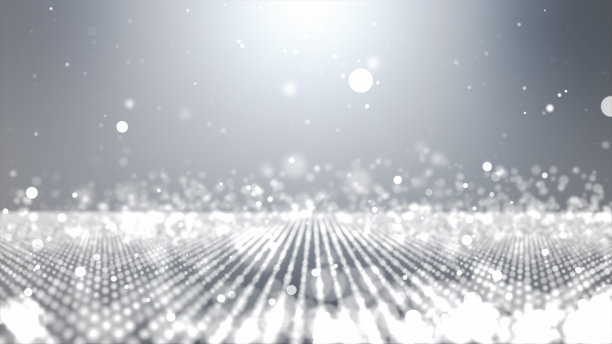 抽象背景与白色闪烁粒子。散景的背景。图片下载