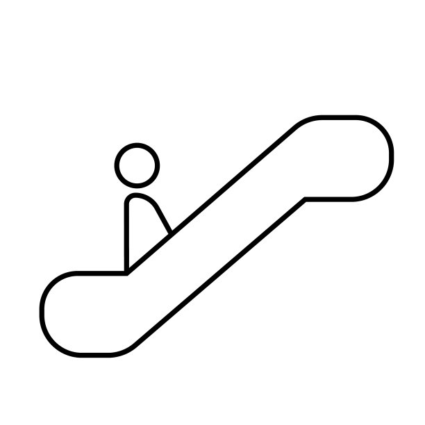 自动扶梯的迹象图片下载