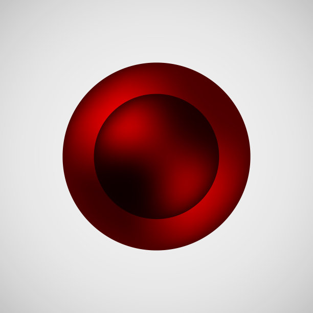 红色抽象气泡徽章图片下载