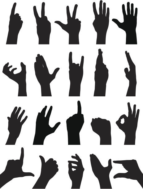 手的轮廓图片下载